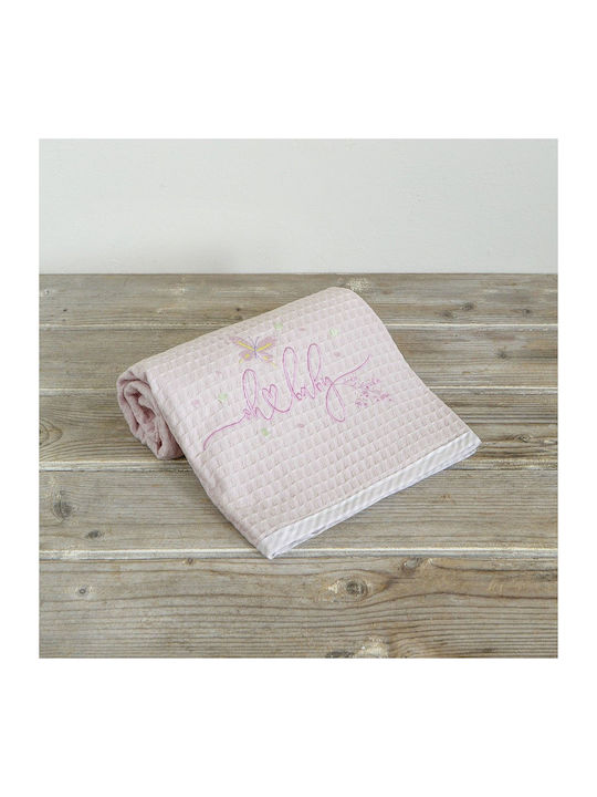 Nima Blanket Nursery Swaddling Blankets Belle Waffle Pink 80x110cm