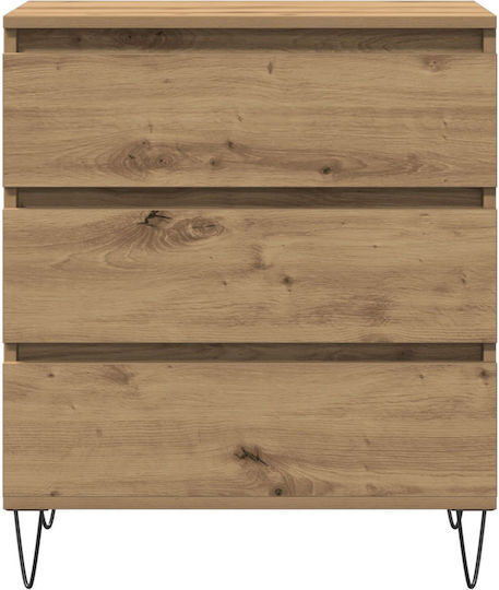 Συρταριέρα Κρεβατοκάμαρας Walnut 60x35x70cm