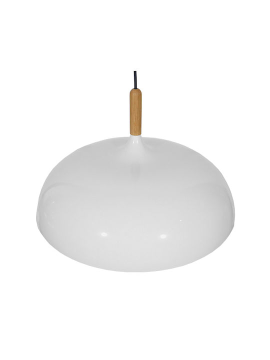 GloboStar Vallete Pendant Light White Bell with Socket E27 45x27cm