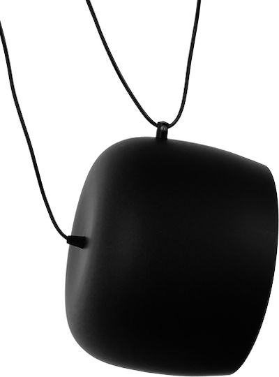 GloboStar Lacrima Hängelampe Schwarz Glocke mit Fassung E27 25x22cm.