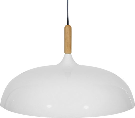 GloboStar Vallete White Bell Pendant Ceiling Light with E27 Socket 45x27x27cm