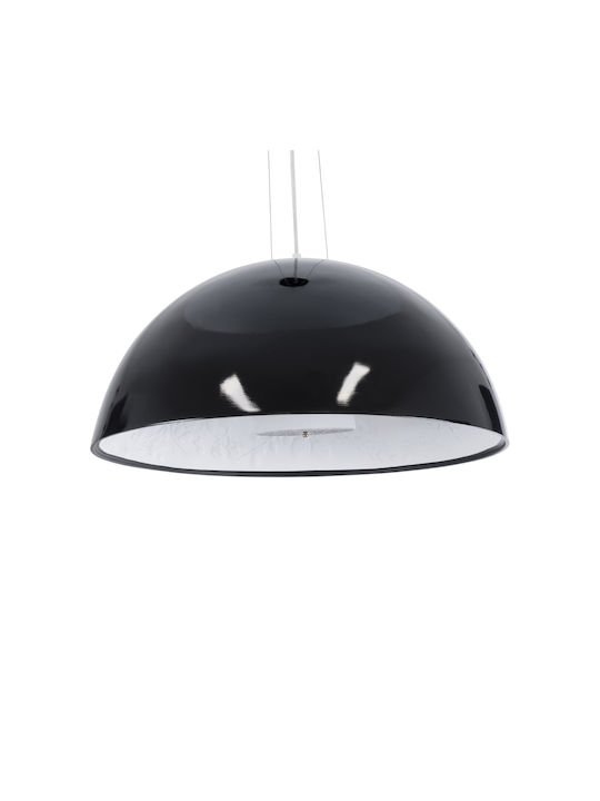 GloboStar Serenia Ceiling Light Black Bell with E27 Socket 60x30x30cm