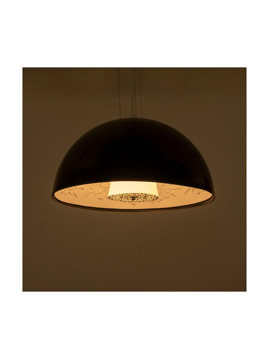 GloboStar Serenia Ceiling Light Black Bell with E27 Socket 40x20x20cm