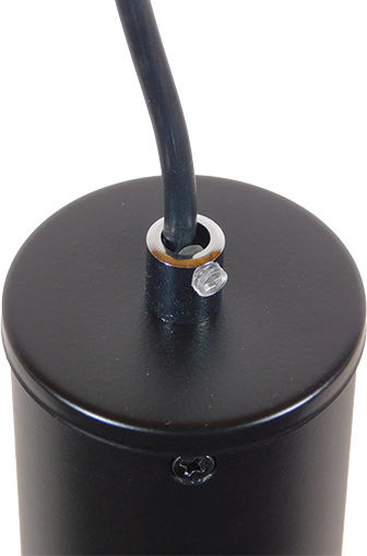 GloboStar Cannon Pendant Light Black with Socket GU10 6x6x20cm