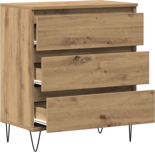 Συρταριέρα Κρεβατοκάμαρας Walnut 60x35x70cm