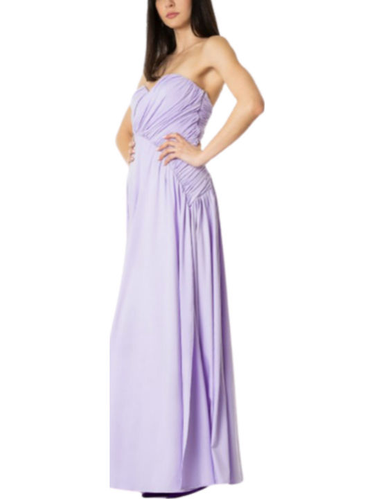 Summer Maxi Dress for Wedding - Christening Strapless Black