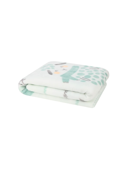 Kikka Boo Blanket Cot Sheep Fleece Green 110x140cm