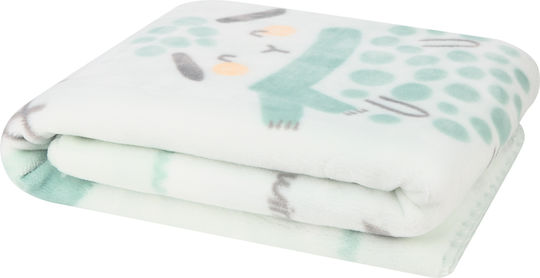 Kikka Boo Κουβέρτα Κούνιας Sheep Fleece Πράσινη 110x140εκ.