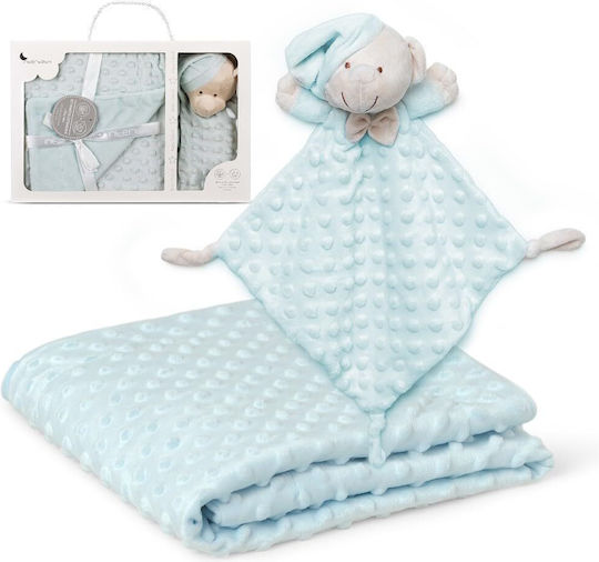 Interbaby Blanket Nursery Swaddling Blankets Bear Velvet Green with Animal 80x110cm