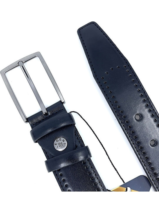 Men's Belt from Artificial Leather Black