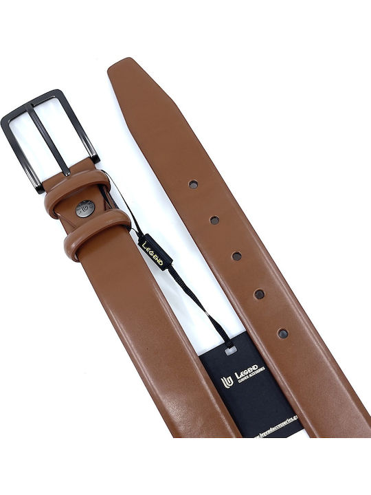 Men's Belt Leather Tabac Brown
