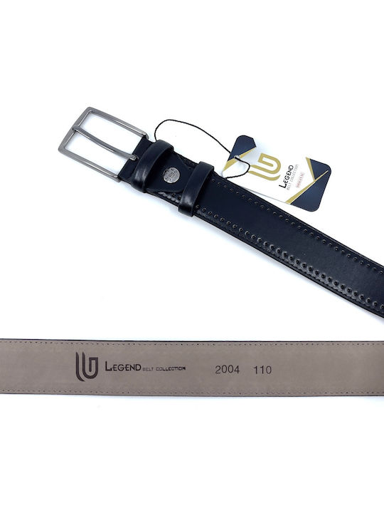 Men's Belt from Artificial Leather Black