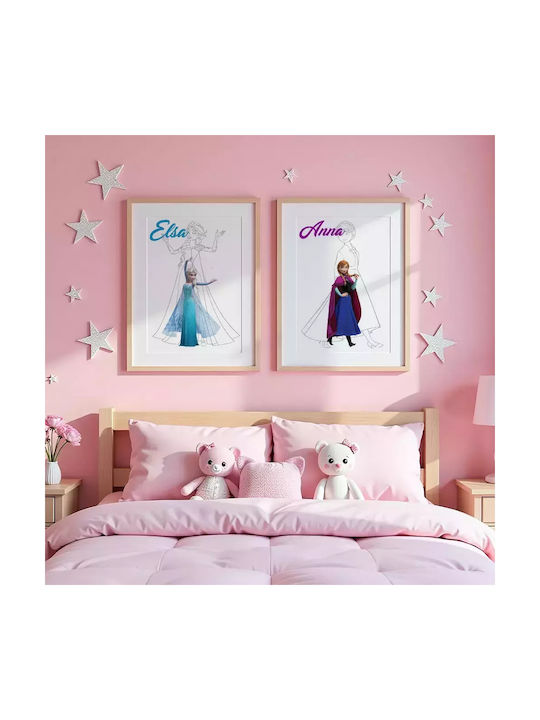 Παιδικό Κάδρο Princess Elsa 21x30εκ.