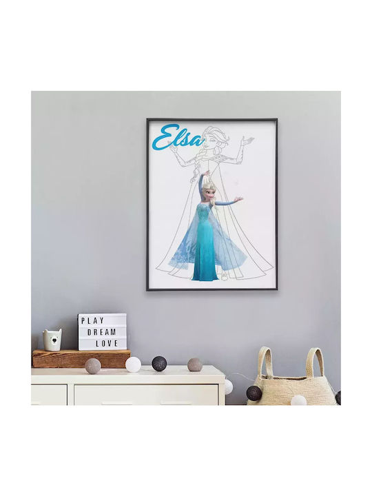 Детска Рамка Princess Elsa от Дърво 21x30бр
