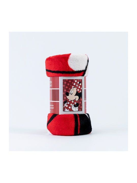 Borea Κουβέρτα Κούνιας Minnie Fleece Ροζ 100x150εκ.