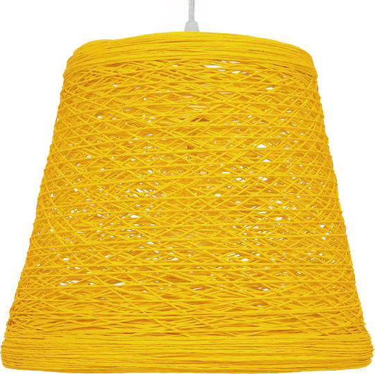 GloboStar Argent Ceiling Light Yellow Bell with E27 Socket 32x27x27cm