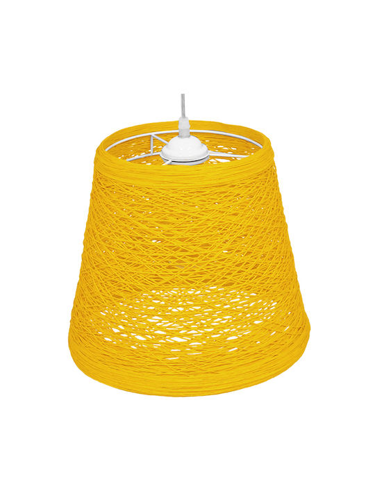 GloboStar Argent Ceiling Light Yellow Bell with E27 Socket 32x27x27cm