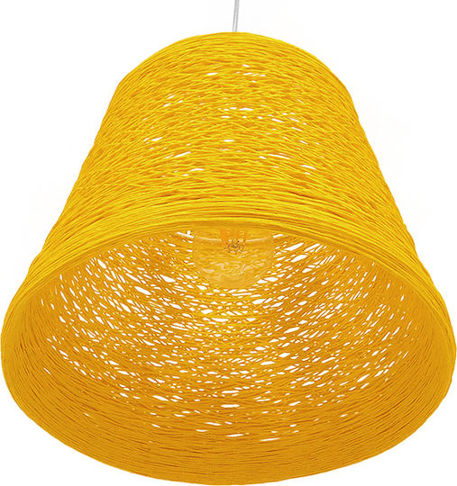 GloboStar Argent Ceiling Light Yellow Bell with E27 Socket 32x27x27cm