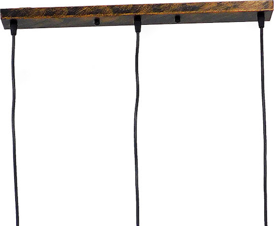 GloboStar Little Man Pendant Light Bronze Rail with Socket E27 70x10x105cm