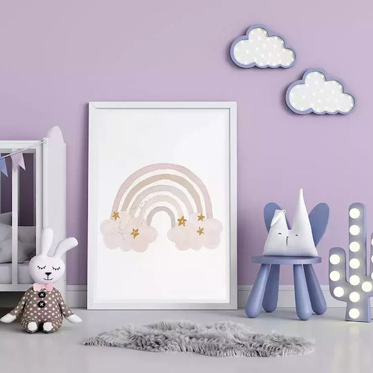 Kids Framed Wall Painting Rainbow 30x40cm