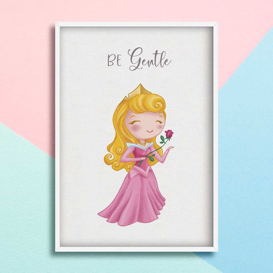 Kids Framed Wall Painting Princess 30x40cm