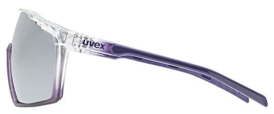 Uvex Γυαλιά Ποδηλασίας με Λευκό Σκελετό και Διάφανους Φακούς
