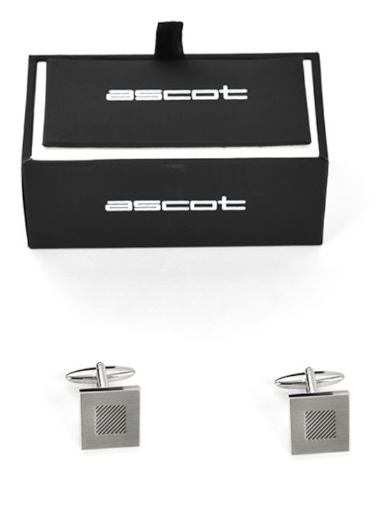 Ascot Cufflinks in Silver Color