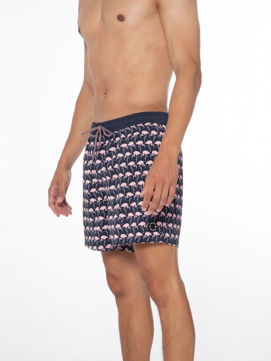 Men's Swimwear Shorts Blue with Patterns