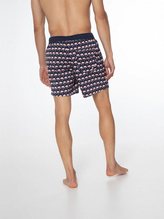 Men's Swimwear Shorts Blue with Patterns