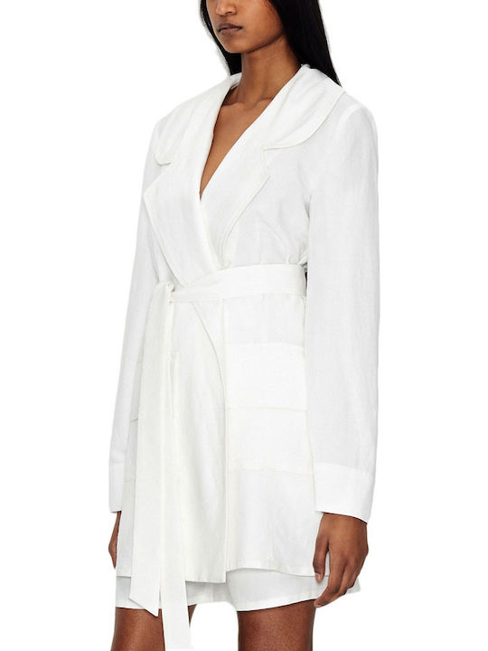 Nadia Rapti Long Women's Blazer White