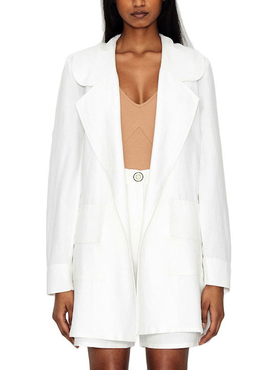 Nadia Rapti Long Women's Blazer White