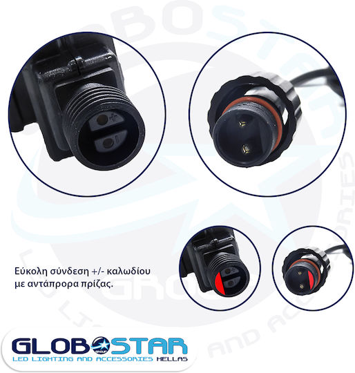 Χριστουγεννιάτικος Προβολέας LED με RGB Φωτισμό Ρεύματος IP44 Εξωτερικού Χώρου