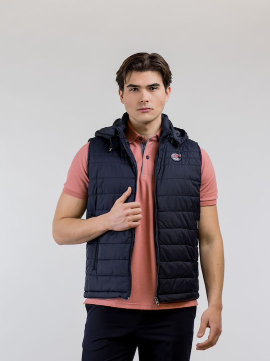 Безръкавно Мъжко Puffer Яке Синьо