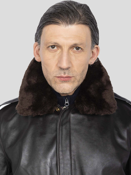 Iconic A-2 Кожено Мъжко Яке Кафяво