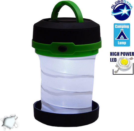 GloboStar Led Battery Lantern for Camping with Flashlight 80lm 1W