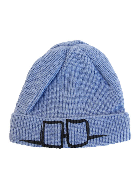 Beanie Γυναικείος Σκούφος με Rib Πλέξη σε Μπλε χρώμα