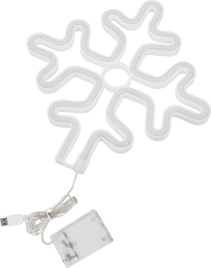 GloboStar Illuminated Christmas Figure Flake White