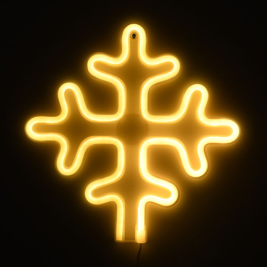 GloboStar Illuminated Christmas Figure Flake White