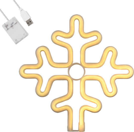 GloboStar Illuminated Christmas Figure Flake White