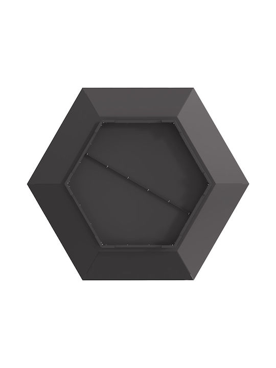 vidaXL Огнище На открито Черен 100x100x28см