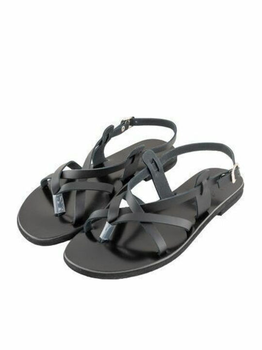 Sandale Casual Damă Din Piele Negre