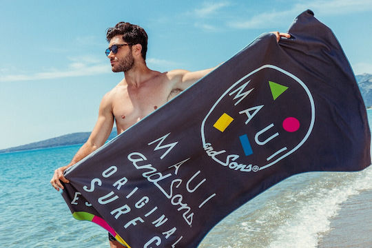 Maui & Sons Microfiber Body Towel 250gr/m² in Case Grey Original Surf 180x90cm