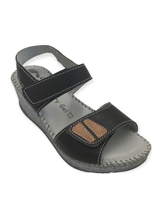 Women's Ankle Strap Platforms Black