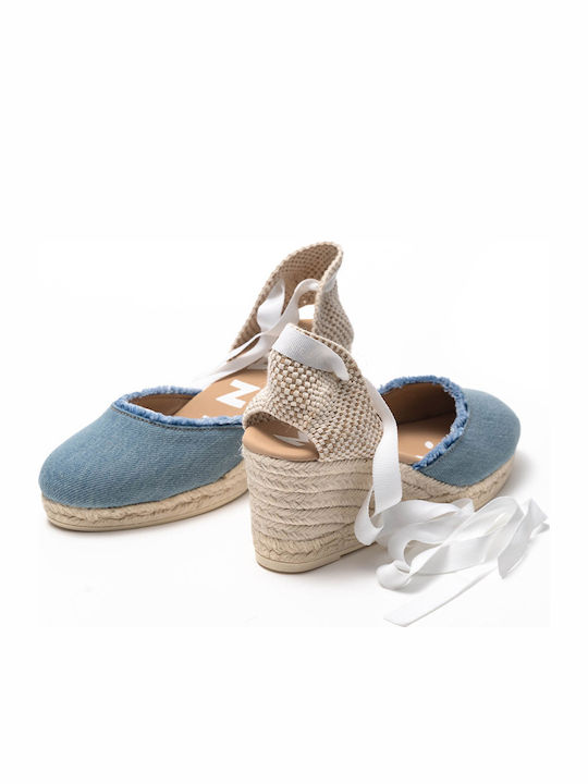 Hamptons Damenplattformen in Stil Espadrilles Mehrfarbige