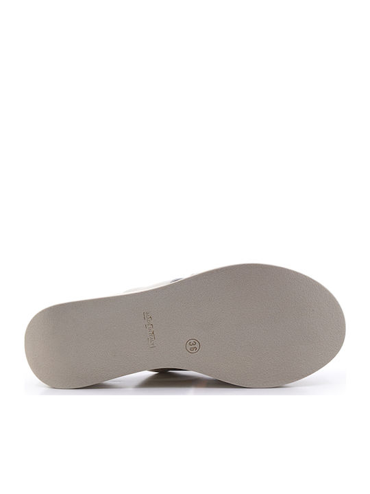 Damenplattformen Beige