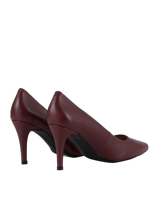 Pointed Toe Burgundy High Heels
