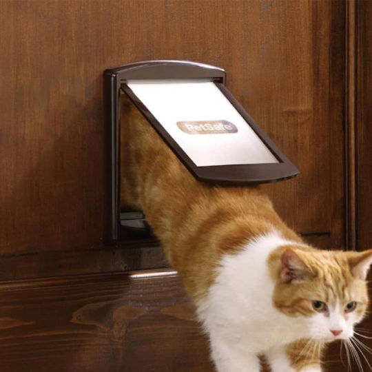Pet Safe Staywell Πόρτα Σκύλου & Γάτας από Πλαστικό σε Καφέ Χρώμα 17.8 x 15.2εκ.