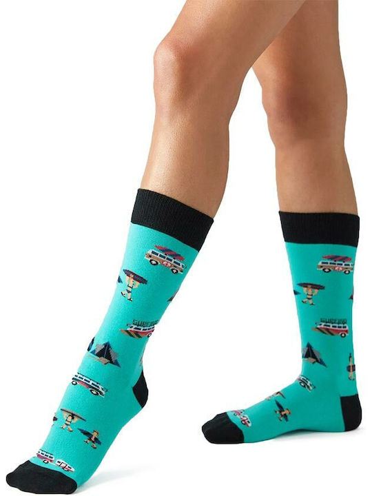 Besocks Besurfer Organic Cotton Socks Turquoise 52421us000028-tur