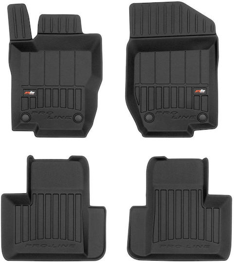 Frogum Set of Front and Rear Mats 4pcs Tray Type for Mercedes-Benz GL Class 2006-2012 Black