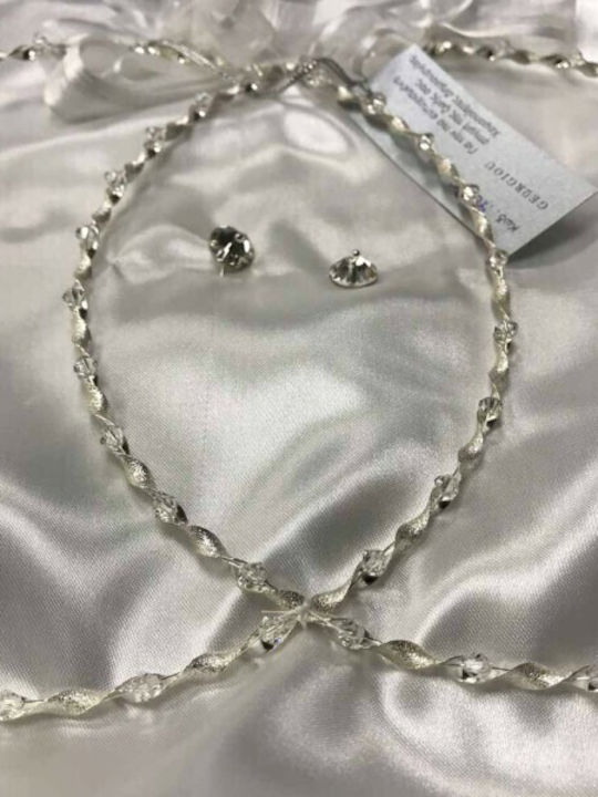 Georgiou Silver Plated Wedding Crowns